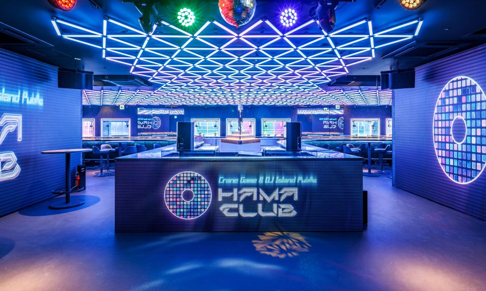 グランハマー HAMACLUBの店内